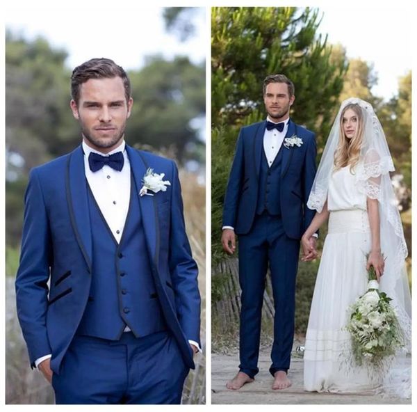 

new arrival 2019 men wedding suits slim fit bridegroom tuxedos groomsmen suit three pieces formal business formal wear jacketspan7099724, Black;gray