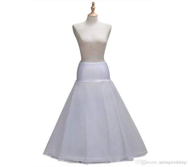 

2018 1 hoop a line one tulle white satin edge wedding petticoat wedding accessories crinoline petticoat wedding skirt cpa13381423587