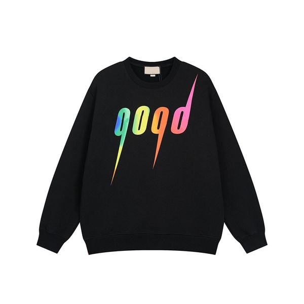 

mens sweatshirts designer street long sleeve hooded jumper quality clothing fashion style autumn and winter couple sweatshirts, Black