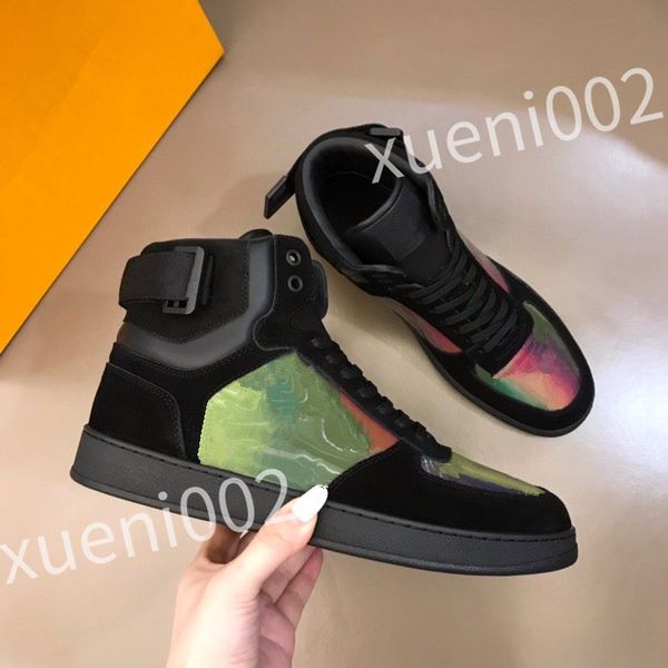 

2023 new luxurys vintage casual shoes calfskin reflective sneaker designer mens women sneakers channel women's city size 35-44 rd0901, Black