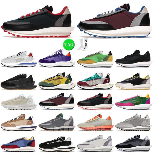 

waffle vaporwaffle running shoes men women sacis trainers pegasus sail black white gum game royal tour yellow ldwaffle ldv outdoor sports sn