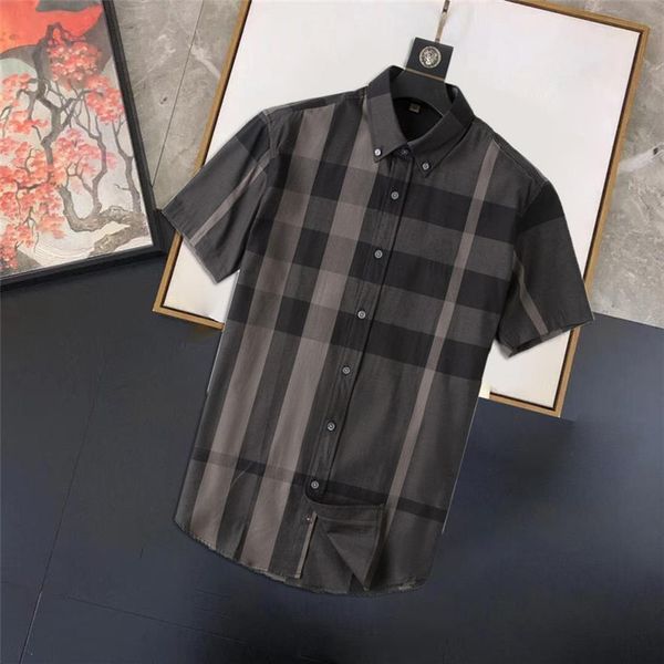

mens shirts desingers luxurys casual plaid shirt stripe men business shirt bur shirt size -3xl251p, White;black