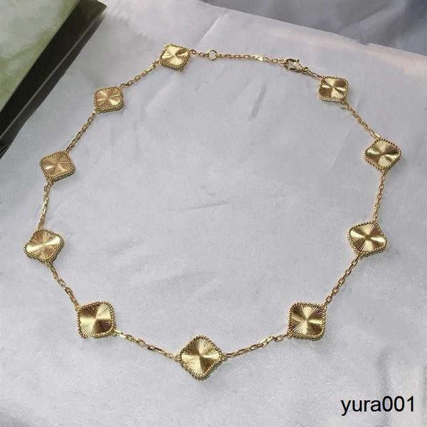 

luxury fashion designer pendant necklace jewelry four leaf clover necklace black green agate long 10 ten flower pendant mother of pearl lady, Silver