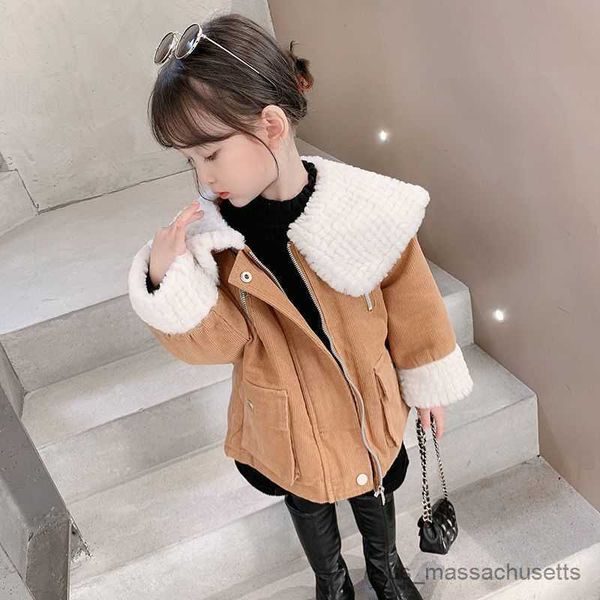 

jackets 2023 new winter baby girls boys fake coats soft thick warm jackets kids casual birthday clothes children overcoats r230812, Blue;gray