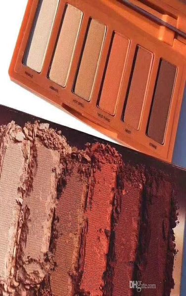 

2018 new heat 6 color eyeshadow palette professional makeup eye shadow palette with makeup brushes makeup palette8800747