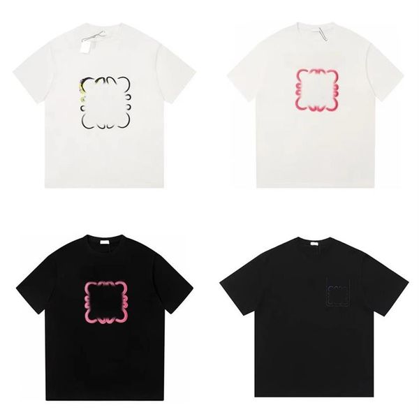 

summer mens t shirts short sleeve graphic tee print loose hip hop tees luxury casual loewee268u, White;black
