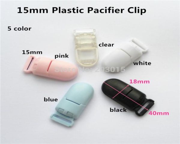 

5pcs 15cm kam plastic baby pacifier dummy chain holder clips for 15mm ribbon suspender clips89281894404315
