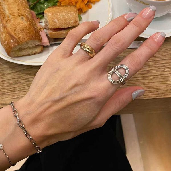 

versatile h family japanese character pig nose ring jewelry fashion designer handicraft style versatile food female, Golden;silver