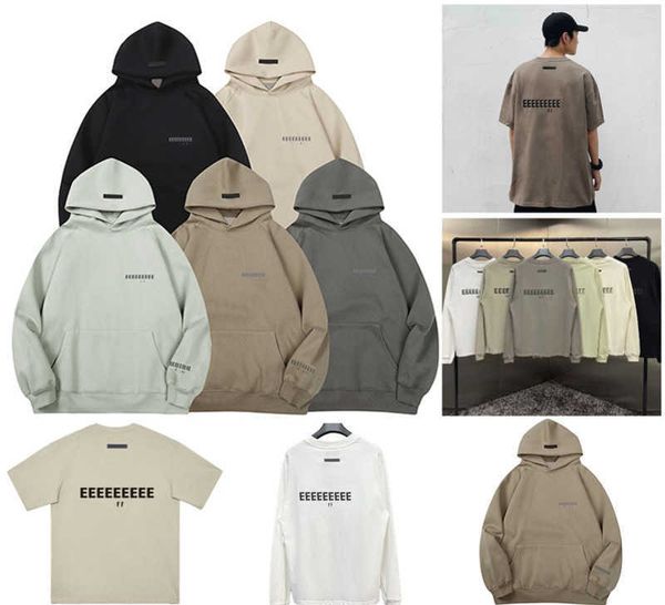 

designer hoodies mens essentail hoodie fashion womens loose hoody hooded streetwear essen pullover sweatshirts hoodie hip hop t shirt essen, Black