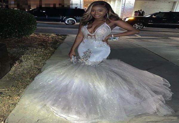 

sparkly silver mermaid reflective prom dresses spaghetti straps african long formal evening gowns cocktail party dresses4968925, Black