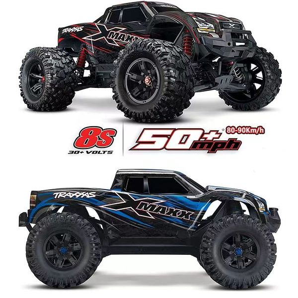

2023 rc remote control car traxxas large x1/5 electric bigfoot 1:5 four-wheel drive waterproof 8s version of the speed off-road vehicle mode
