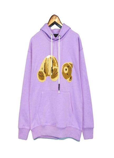 

mens hoodie designer man palm teddy bear womens sweatshirt long sleeve explosion pullover1341919, Black