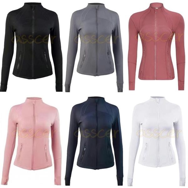 

yoga wear womens designer jackets hoodies sweatshirts women designers sports jacket coats fitness clothing long sleeve clothes2796, Black