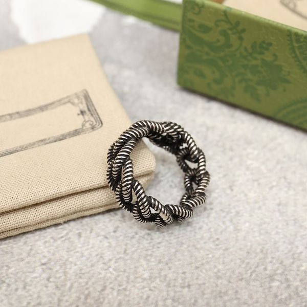 

designer ring women's luxury ggsity ring titanium steel engraved letter pattern lover jewelry dsy7uje, Silver