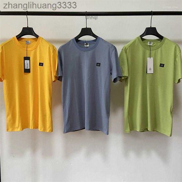 

designer men's t shirts for men 2023 summer cp men's t-shirts pure cotton crewneck short sleeve young students simple loose half s, White;black