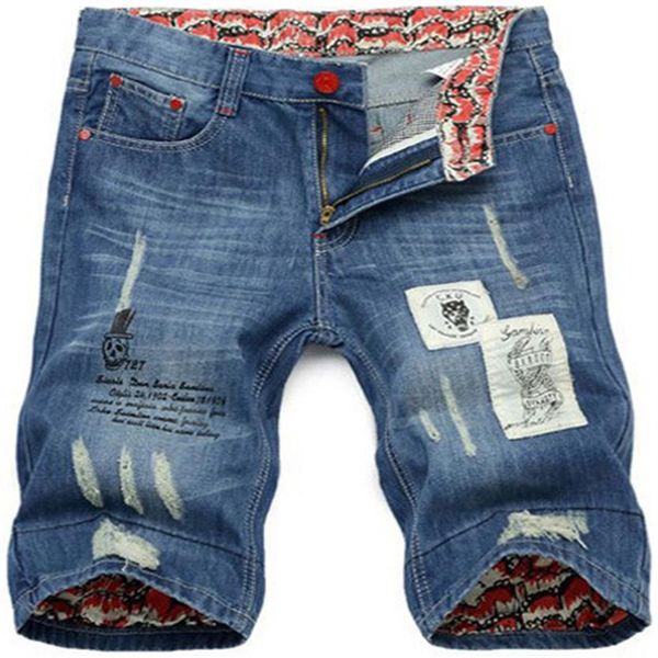 

whole-bermudas masculinas denim 2014 men's jeans shorts mens shorts jeans fashion280p, Blue