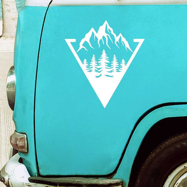 

mountain triangle car styling adventure caravan rv motorhome decor stickers and decals wateroroof racing tunning accessories r230812