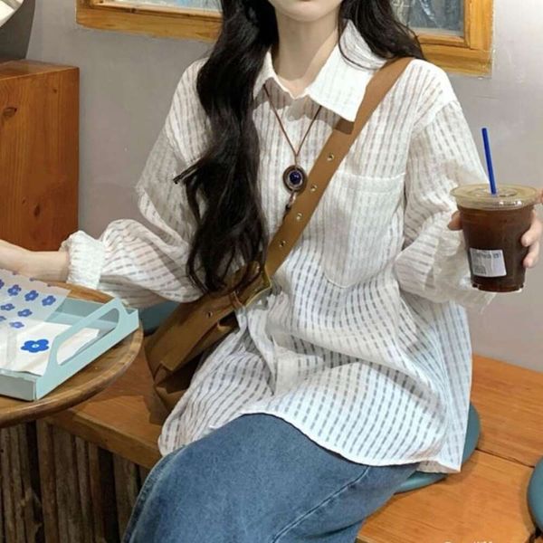

large size shirts fat sister pounds hollowed out long sleeved sun proof womens shirt summer style of breath, White