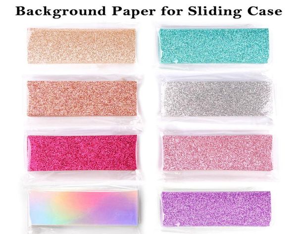

glitter background paper for 11x5cm sliding cases professional packaging accessories for eyelash case1974799