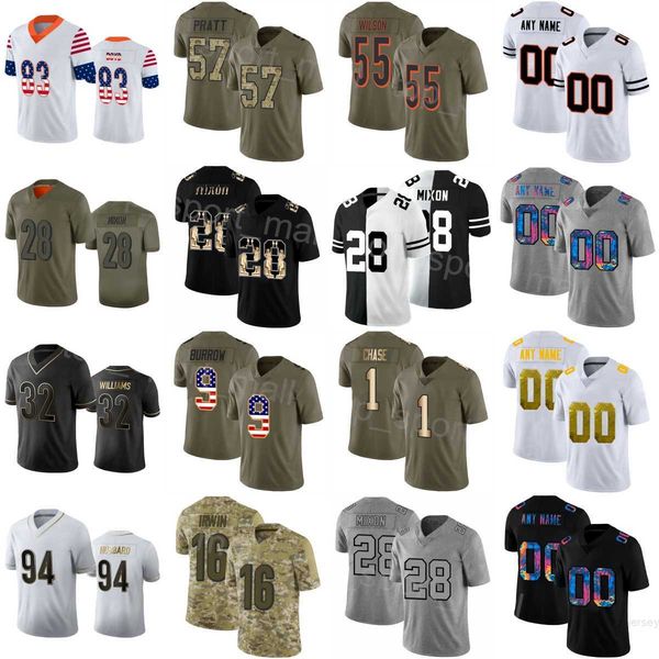 

men football 99 myles murphy jerseys 9 joe burrow 28 joe mixon 32 trayveon williams 11 trent taylor 16 trenton irwin 1 jamarr chase 5 tee hi, Black;red