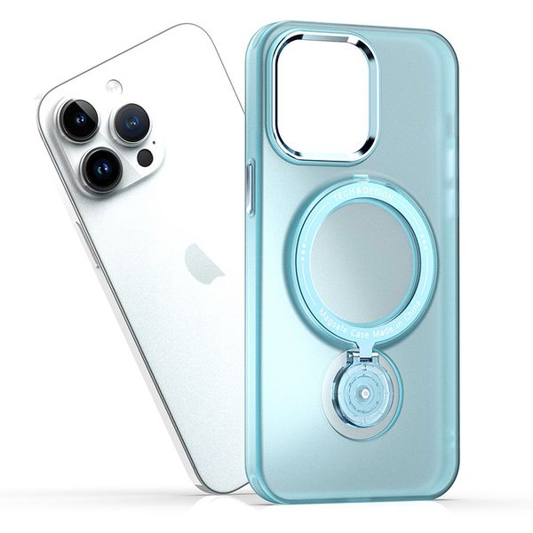 

matte magsafe wireless charger cell phone cases for iphone 15 14 plus 13 12 11 pro max kickstand designer shockproof phone case compatible s