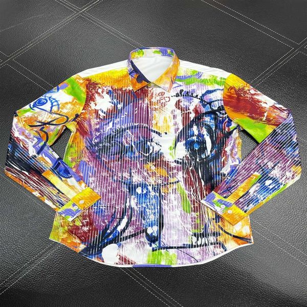 

mens designer shirts brand clothing men long sleeve dress shirt hip hop style cotton 1027296q, White;black