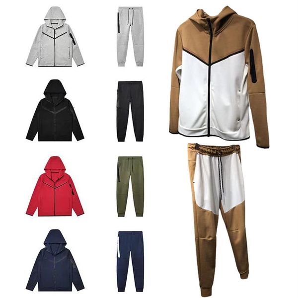 

pant tech fleece jackets long johns mens womens tracksuits sports pants hoodies space cotton trousers man tracksuit bottoms techfl276c, Black