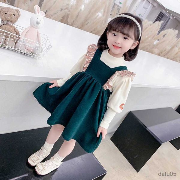 

clothing sets girls clothing blouse dress girls clothing casual style girls sets spring autumn baby girl clothes r230812, White