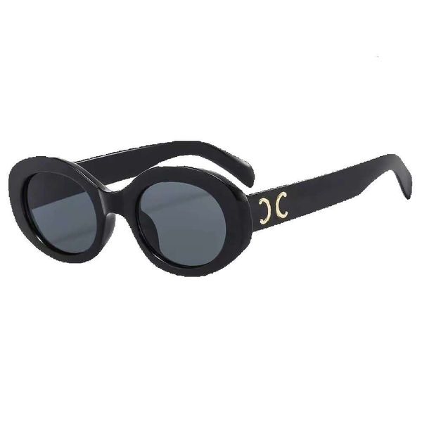 

sunglasses oval frame sunglasses designer ladies men personality retro glasses plate high appearance level arc de triomphe, White;black