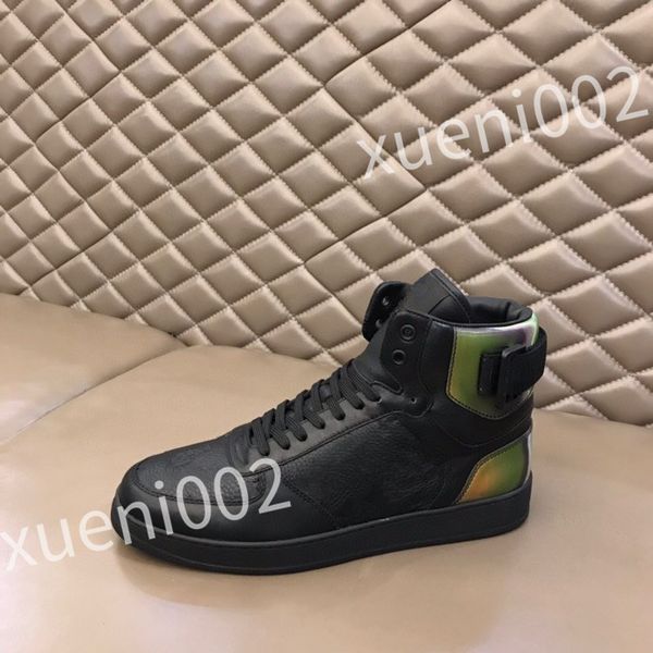 

2023 new vintage casual shoes calfskin reflective sneaker designer mens women sneakers channel women's city size 35-44 rd0901, Black