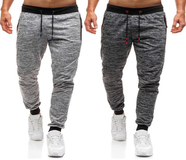 

mens autumn joggers patchwork casual drawstring sweatpants trouser baggy harem cargo pants jogger dancing pantz03136538790, Black