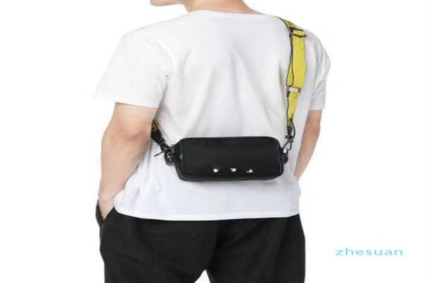 

33412 brand mini men off yellow canvas belt high white shoulder bag camera bag waist bags multi purpose satchel shoulder bag messe3903233