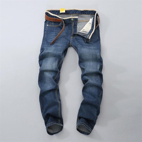 

fashion spring stretch jeans plus big size 28 -44 46 48 straight denim men famous brand jeans mens designer jeans 2020216l, Blue