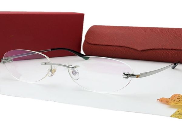 

luxury designed t008sa rimless frame plano glasses 5418145 roundoval lens puretitanium rim for prescription sunglasses 7462089