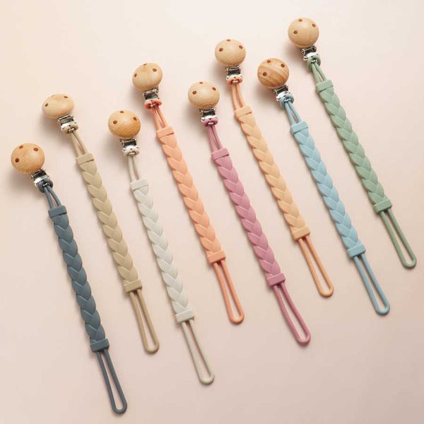 

new baby gift teether chain bpa silicone baby pacifier clip portable nipple holder teether toys baby accessories