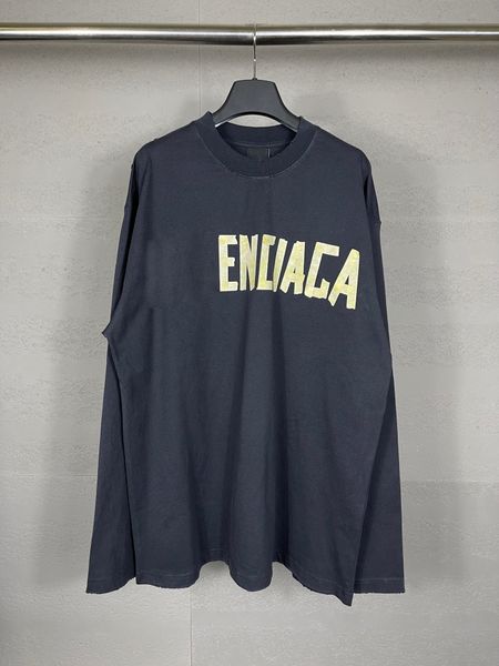 

23ss designer letter hoodies t shirts tee sweatshirt fashion high street short sleeves summer casual t-shirt breathable men women crew neck, Black;brown