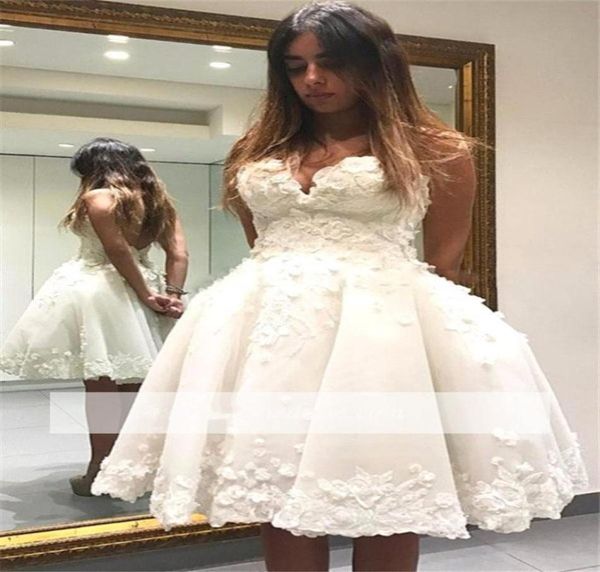 

white 2019 homecoming dresses ball gown sweetheart knee length appliques lace beaded backless elegant cocktail dresses7286550, Blue;pink