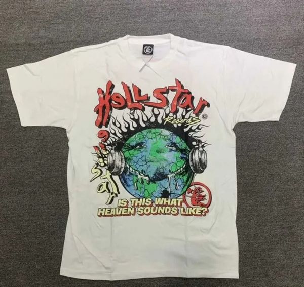 Hellstar Hoodie Designer Shirts Men Loose hoodies Tees High street t shirt Rapper Wash Grey Heavy Craft Unisex Short Sleeve Women pullover Tshirts Tops c11