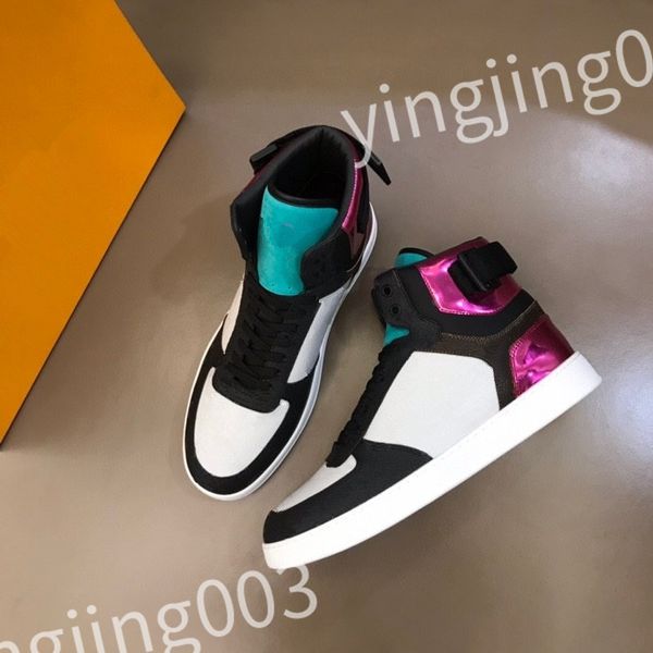 

2023 luxury designer woven lace-up shoes style sneaker embossed leather sneakers mens womens calfskin shoe rubber platform sole rd0901, Black