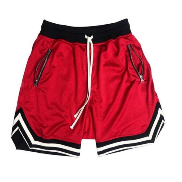 

fitness shorts for men mesh short solid color stripe design fast dry breathable fashion spring summer autumn muscle sports running279z, White;black