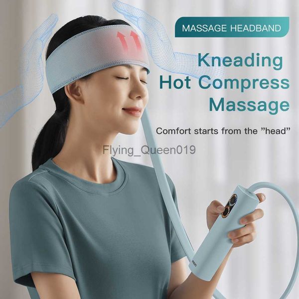 

Air Electric Pressure Massager Heating Headband Kneading Head Belt Scalp Deep Massage Headache Pain Relief HKD230812 ache