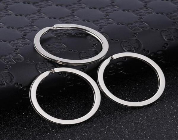 

17x28mm metal key ring keychain for car keys chain round split fashion flat keyrings keychain charms whole gifts for women1801819, Slivery;golden