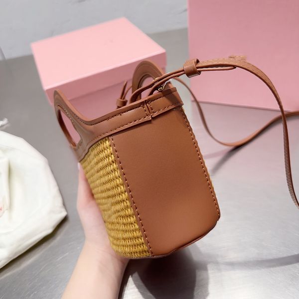 

7a woven marmi designer bag women's handheld cabbage basket luxury designer soft luggage mini shoulder handbag handbag crossbody bag