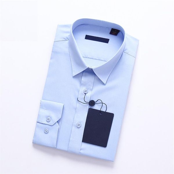 

men shirt collar dress fashion long sleeve premium 100% cotton shirting men's brand shirt294w, White;black