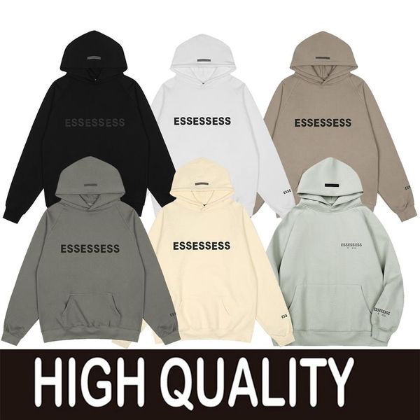

2023 warm designer hoody hooded hoodies mens women streetwear pullover sweatshirts loose jumper reflective cloth299s, Black