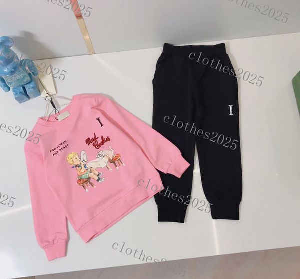 

2023 casual designers kids clothing setsboys girls jacket coat trousers tracksuits long sleeve outdoor children hoodie suit baby sportswear, White