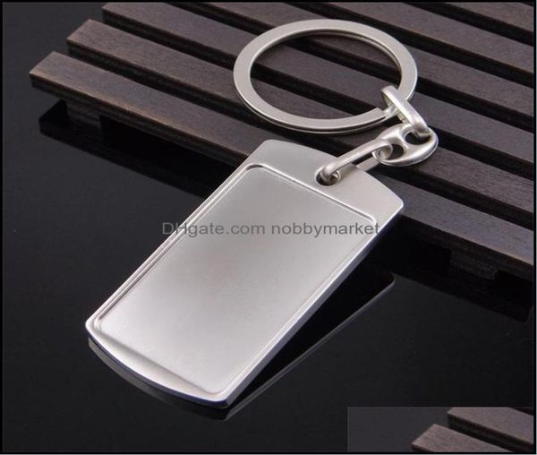

key rings jewelry blank diy custom engraved personalized keychain alloy lovers gift keyring creative lovely chain whole 100 g21506946, Slivery;golden