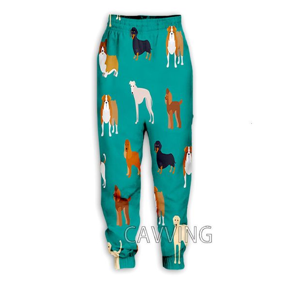 

men's pants fashion 3d print funny dog casual pant sport sweatpants straight jogging trousers for womenmen 230811, Black