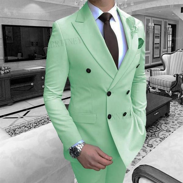 

turquoise suit men formal slim fit groom tuxedo wedding prom party dresses male men's blazer pants 2 piece set suits & blazer317n, White;black