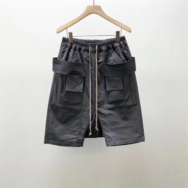 

owen seak men casual short harem gothic style men's clothing sweatpants summer high street women loose black white short size213a, White;black